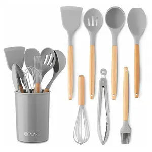 Súprava 7 ks kuchyn. náradia Silico Pemi v sivom stojane