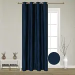 Závěs s průchodkami Monika 21571/54 140x250 tmavě modrý