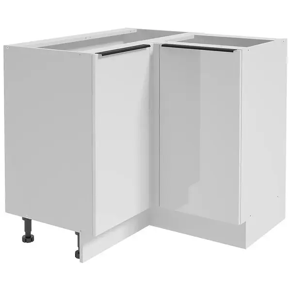 Kuchyňská rohová skříňka Basti B90 90x84x90 2D0S 8NN bílá