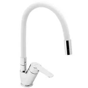 Dřezová flexibilní baterie bílá 54014F.0B Metalia 54