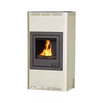 Kachle s výmenníkom AQUAFLAM 17, krémová, manuálna regulácia FLHSF29-029