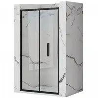 Sprchové dveře Rapid Fold 90x195 black Rea K6419