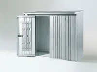 Dveřní set k dřevníku WoodStock 230, stříbrná metalíza BH35002