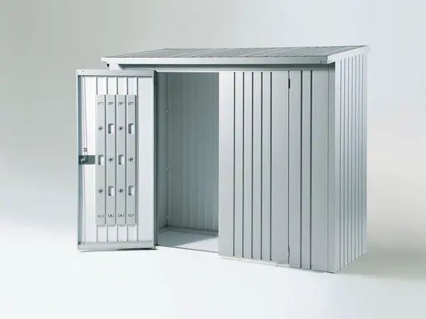 Dveřní set k dřevníku WoodStock 230, stříbrná metalíza BH35002