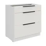 Spodní skříňka Aria 80 D 3S BB - Premium Box Barva korpusu: Bílá, Barva dvířek: WH - Crystal white AFM