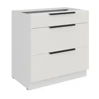 Spodní skříňka Aria 80 D 3S BB - Premium Box Barva korpusu: Bílá, Barva dvířek: WH - Crystal white AFM