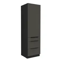Vysoká potravinová skříňka Aria 60 DKS-210 3S 1F - Premium Box Barva korpusu: Černá, Barva dvířek: GR - Graphite AFM