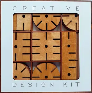 Stavebnica Creative design kit - prírodná