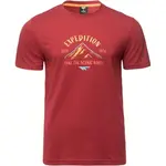 Hi-Tec HATRICKO Pánske bavlnené tričko, vínová, veľkosť