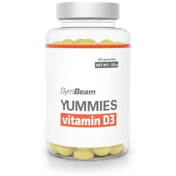GymBeam VITAMIN D3 YUMMIES - 120 G Vitamín, , velikost