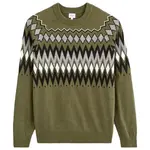 CELIO VERYFAIR Pánský svetr, khaki, velikost