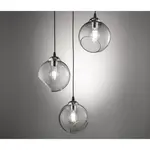 Reality Leuchten Závesné svietidlo Clooney chróm-sivé 3 svetlá