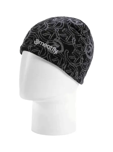 Meatfly kulich Mike Black / Grey Dark | Černá | Velikost One Size