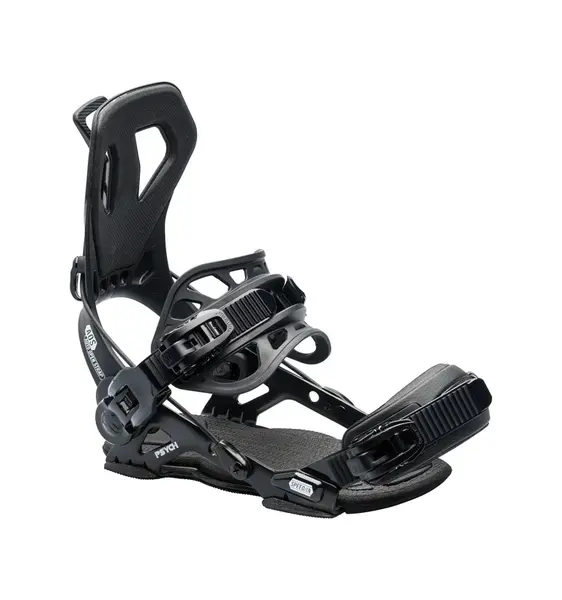 Gnu snowboardové vázání Psych Black | Černá | Velikost snb L