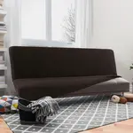 Super strečové potahy NIAGARA čokoládová dvojkřeslo s dřevěnými rukojeťmi (š. 130 - 160 cm)