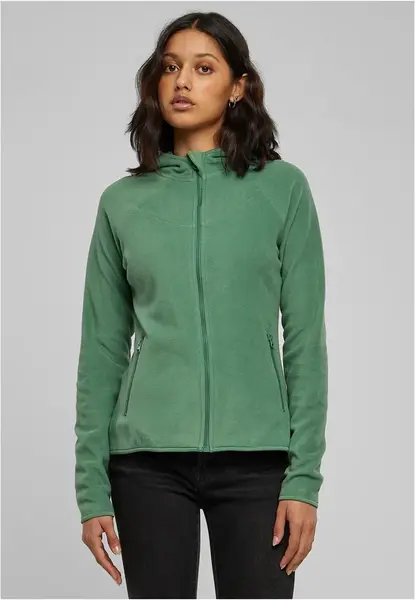 Women's Sage Hood Polar Fleece with Zip