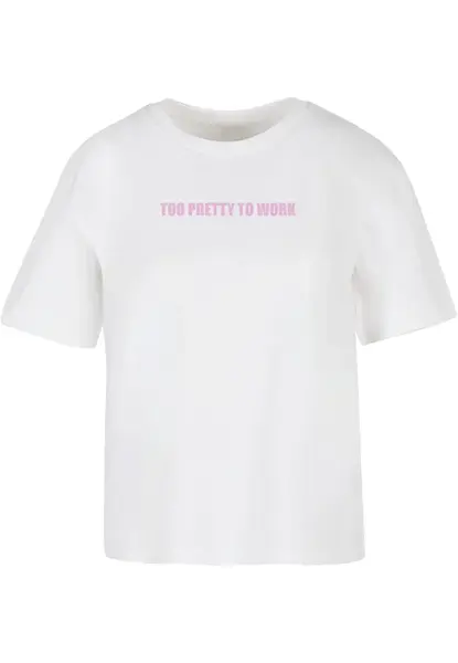 Women's T-shirt Too Pretty white