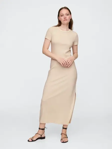 GAP Maxi Ribbed Dress - Ladies