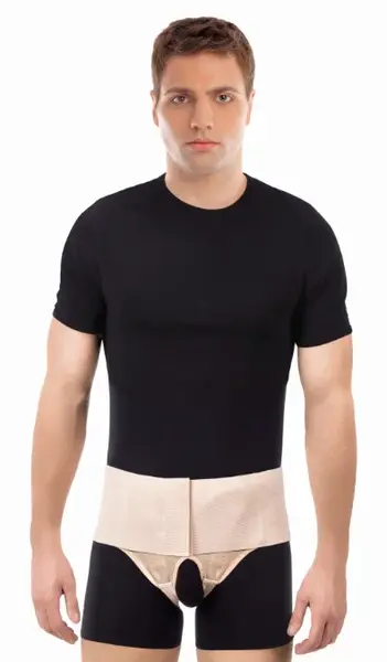 Pás na obojstrannú slabinovú prietrž "AXILMAX DUO" O-1409, veľkosť S, béžová