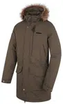 Husky Nelidas M L, deep khaki Pánský zimní kabát