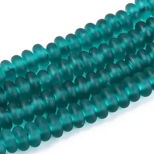 Handmade Frosted Lampwork Beads Strands