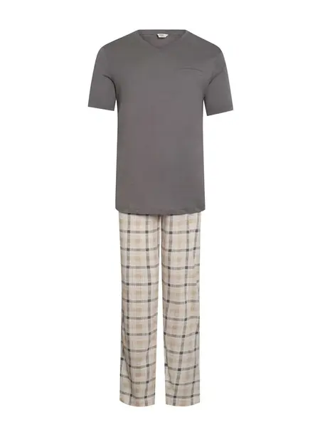 Dagi Dlhé pyžamo  béžová / okrová / dymovo šedá