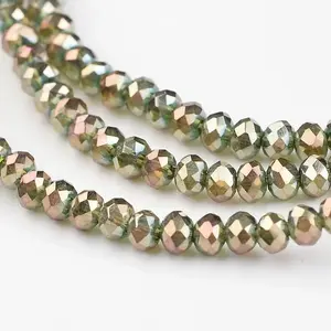 Electroplate Glass Beads Strands
