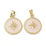 Brass Micro Pave Clear Cubic Zirconia Pendants