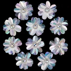 AB Color Plastic Sequin Flowers