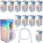 10Pcs Iridescent Cardboard Boxes