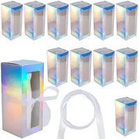 10Pcs Iridescent Cardboard Boxes