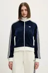 Mikina adidas Originals Velour dámská, tmavomodrá barva, s aplikací, KS7779
