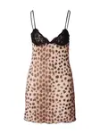 WILD LOVERS Negližé 'LYRA'  svetlohnedá / čierna