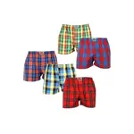 Styx 5PACK pánské trenky klasická guma vícebarevné (5A100118) L