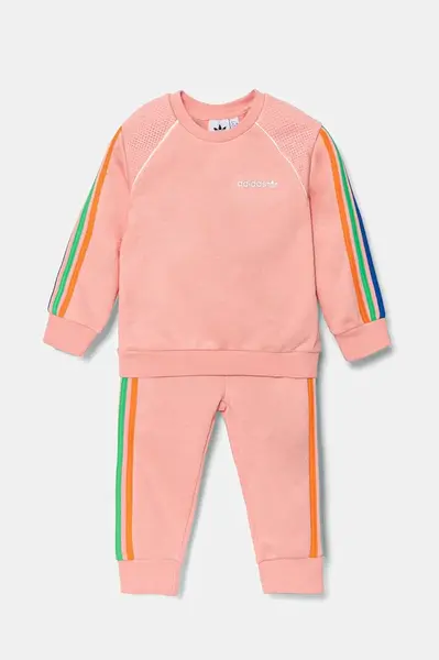 Dětská tepláková souprava adidas Originals oranžová barva, JC5875