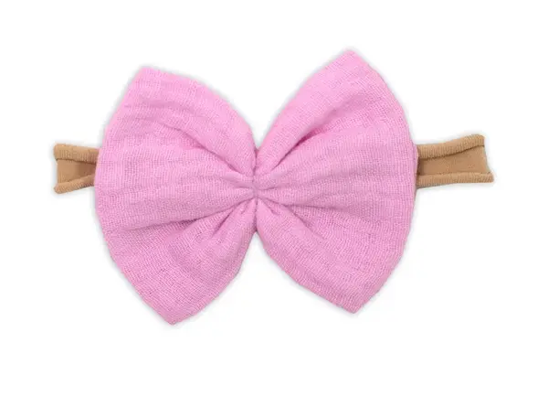 Baby Nellys 3-dílná mušelínová soupr., tunika/halenka, kraťasky, čelenka, růžová vel.  80