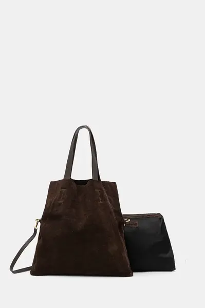 Semišová kabelka Answear.LAB hnědá barva