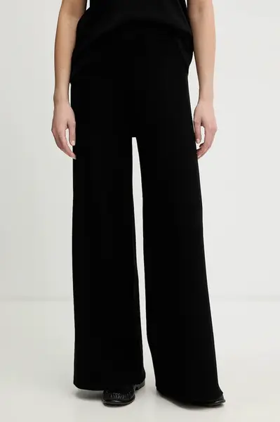 Tepláky United Colors of Benetton dámské, černá barva, s aplikací, 17Q3DF013