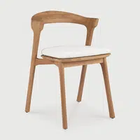 Venkovní jídelní židle Bok - teak - látka Off White - Ethnicraft