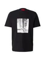 HUGO Tričko 'Deyss'  sivá / svetlosivá / čierna