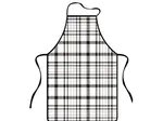 Kuchyňská zástěra CHECKS, bílo-černá