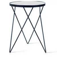 Odkladací stolík EMILY Ø 35,5 cm, čierny