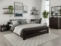 Postel Emily 140 x 200 cm, ořech Rošt: S laťkovým roštem, Matrace: Matrace Coco Maxi 20 cm