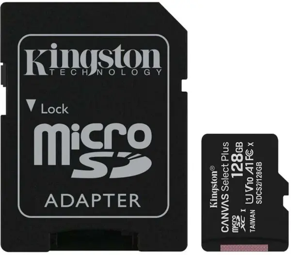 Kingston Canvas Select Plus 128GB microSDXC A1 CL10 s adaptérem