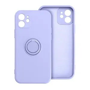 Zadní kryt SILICONE RING Case pro Xiaomi Redmi Note 14 Pro+ 5G, fialová