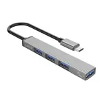 Orico AH-13 HUB adaptér USB-C - USB 3.0 / 3x USB 2.0, šedý