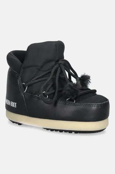 Dětské sněhule Moon Boot MB EVX PUMPS NYLON černá barva, 80D1470020