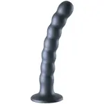 OUCH! Anální kuličkové dildo Beaded Lust, šedé 17 cm,  šedé