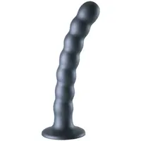 OUCH! Anální kuličkové dildo Beaded Lust, šedé 17 cm,  šedé