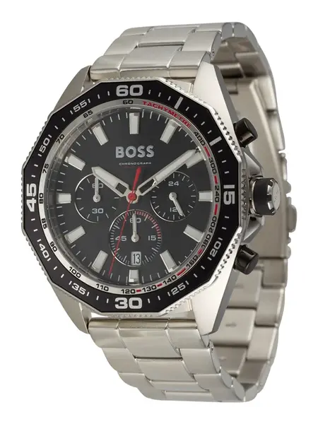 BOSS Analógové hodinky  čierna / strieborná
